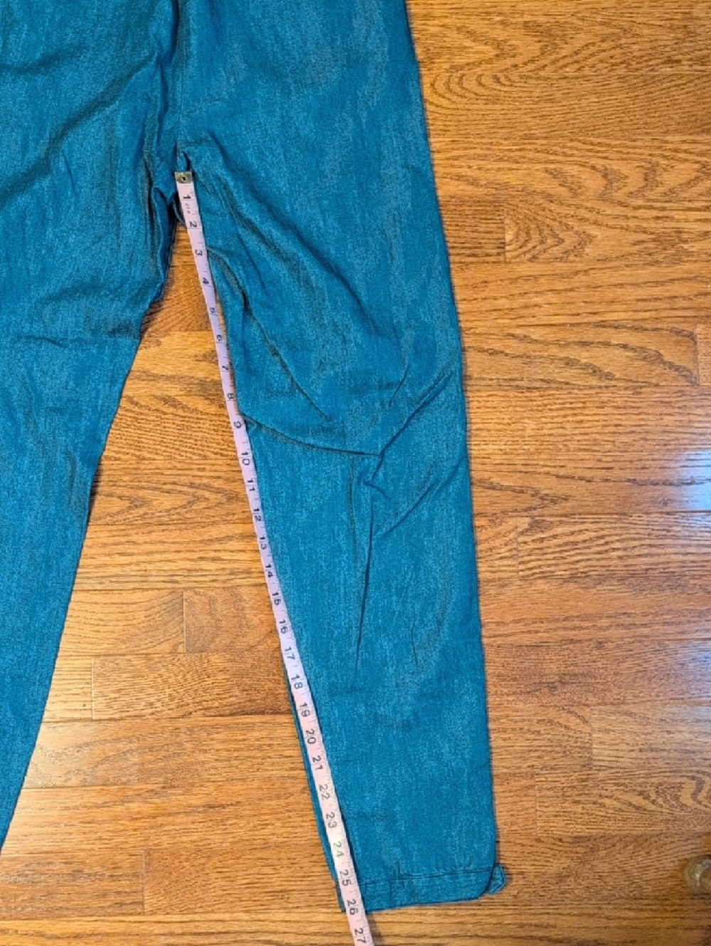 Tahari XS Blue Drawstring Denim Joggers - Picture 10 of 10